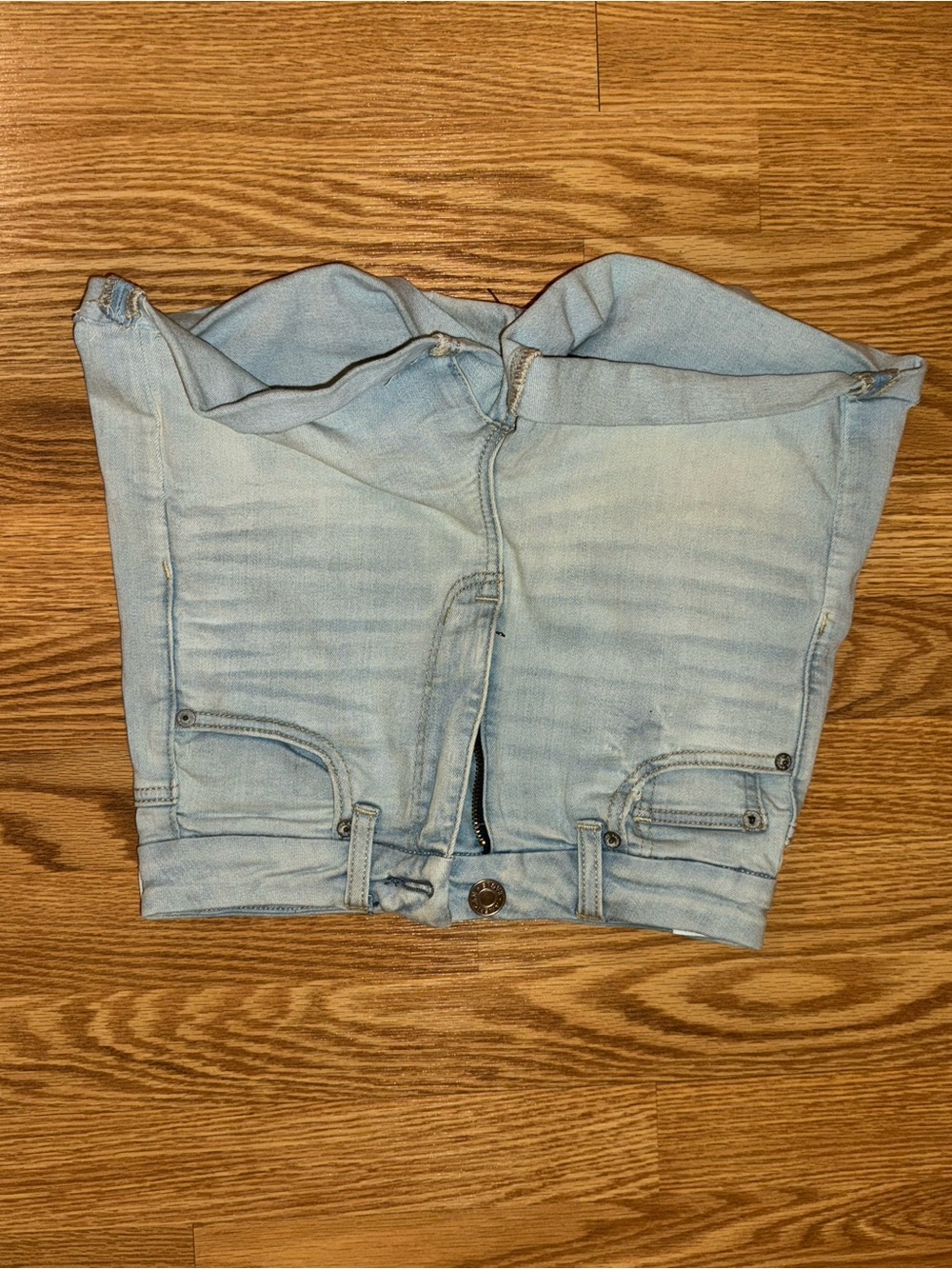 American Eagle Outfitters Light Blue Denim Jean Shorts